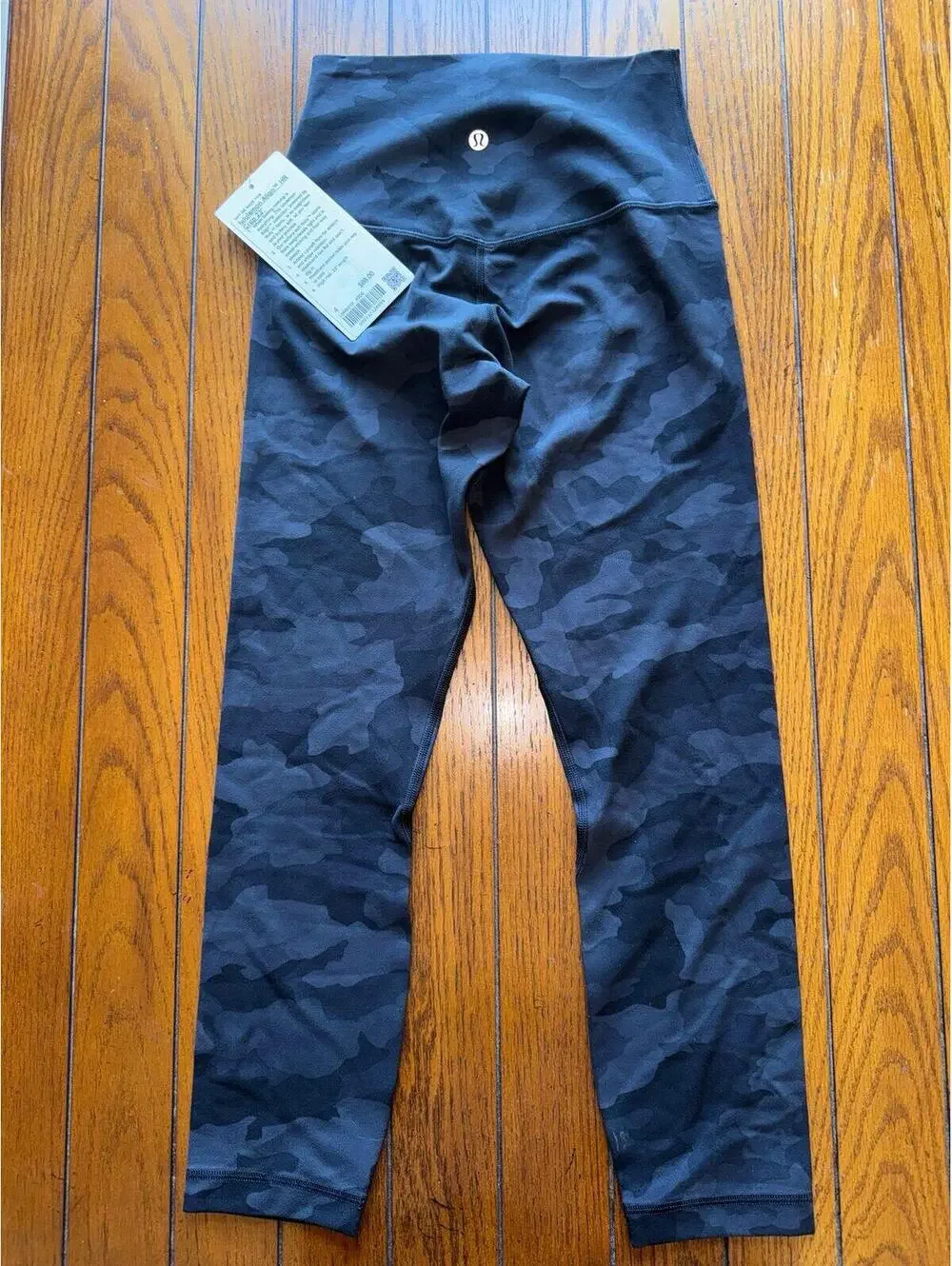 Lululemon Align High Rise 23” Heritage Camo Black Size 4 NWT